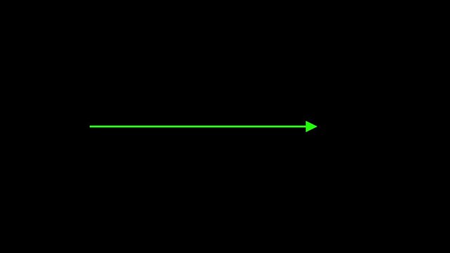Creative Graph arrow chart right flat arrow. growth arrow and graph chart, Business line arrow, improvement, business strategy. Motion graphics of single line concept