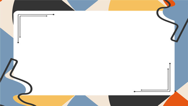 Vibrant border background with evergreen elements