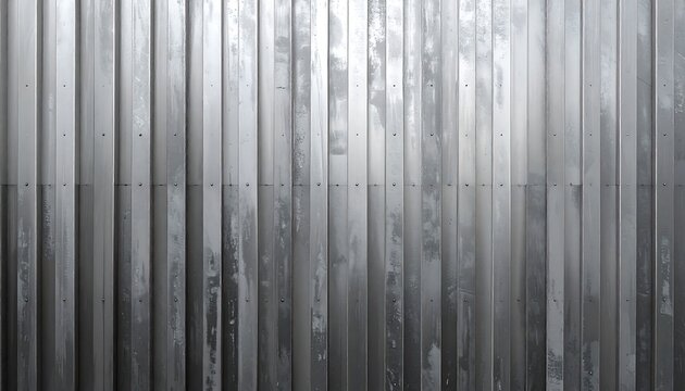 Vertical Metal Panels - A Study in Texture and Light.