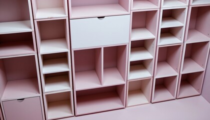Modern Minimalist Modular Shelving Scene