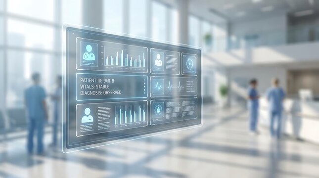 Modern Hospital Dashboard with Medical Staff.