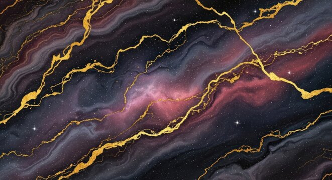 Elegant cosmic nebula with vibrant colors and