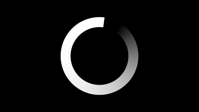 4K Loading circle icon, loading circle animation loading circle line animation on green screen background, loading icon for download progress, load game data, buffering process, application interface