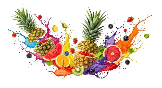 Colorful Tropical Fruit Splash
Fresh Fruit Burst on White Background
Vibrant Exotic Fruit Arrangement
Healthy Fruit Explosion Design
Mixed Summer Fruits Splash Art
Juicy Tropical Fruits Composition
Br