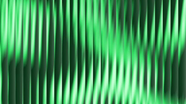 Emerald Green Dynamic Wave Pattern Animation