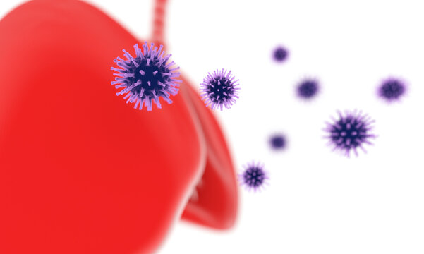 Human lungs and viral infections, pneumonia, and cancer gene mutations