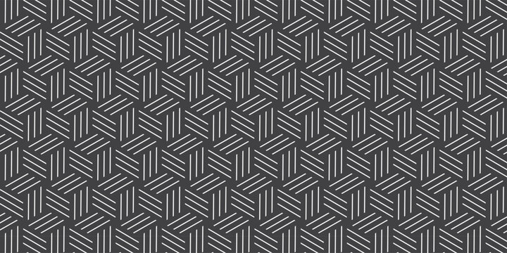Futuristic minimal honeycomb mosaic gray background. Modern hexagon seamless vector pattern. Seamless pattern with hexagon fabric geometric pattern. Abstract ornament diamond tile design.