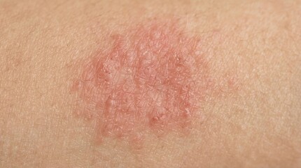 Fototapeta premium Mild Skin Redness Patch Dermatology Close Up