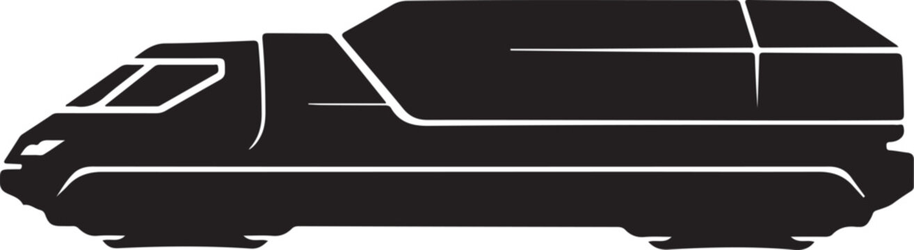 Futuristic Train, Monorail, Railway, Transportation Vector