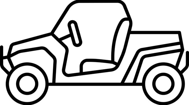 Side View of Small ATV.