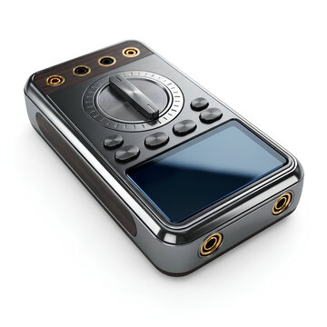 Sleek and Modern Audio Player A Detailed Product Shot.