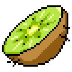 Fototapeta premium Pixel Art Icon - Kiwi Fruit