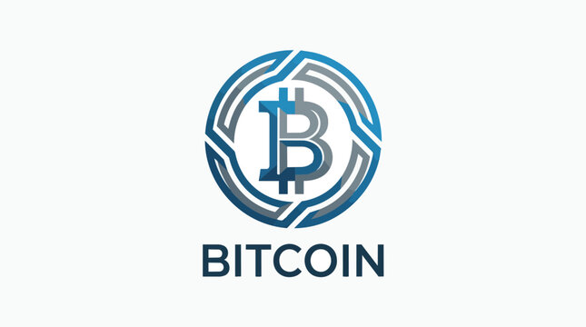 Bitcoin cryptocurrency logo symbol.