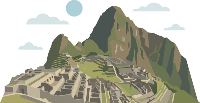 Machu Picchu Ancient Inca City.