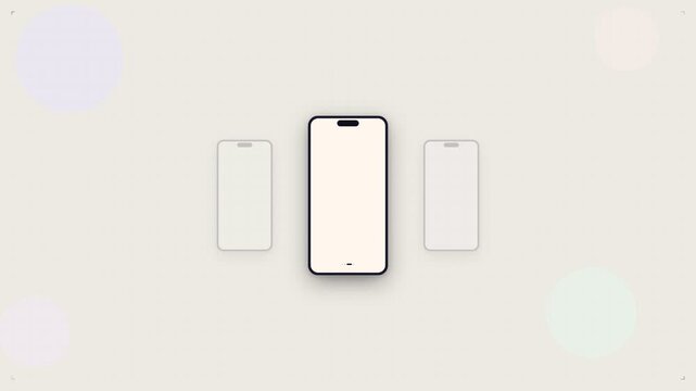 Mobile app onboarding flow animation featuring smartphone screens with star ratings, community maps, notifications, and successful verification checkmark icon.