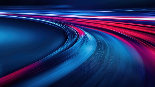 longexposure. Long exposure of race track lights creating smooth, flowing color bands on dark background. mobility guides, transit brochures, designed for mobility and urban transit guides.
