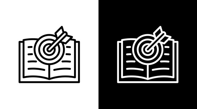 Learning Goals White Icon Set Design