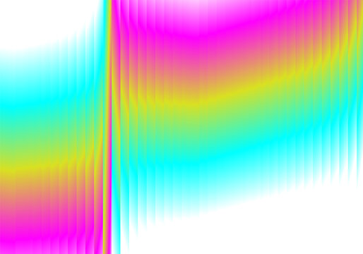 Abstract futuristic background with bright neon pink and blue gradient lines on white background for modern design. Eps 10