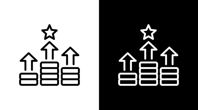 Competitive Edge White Icon Set Design