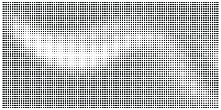 Halftone background vector. Monochrome Abstract dot, Gradient halftone dots for background pattern and texture.
