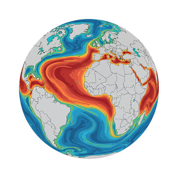 El Nino weather pattern on Earth.