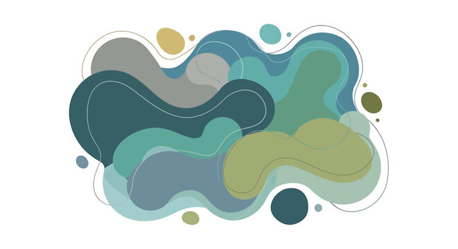 Colorful abstract shapes design element 7.