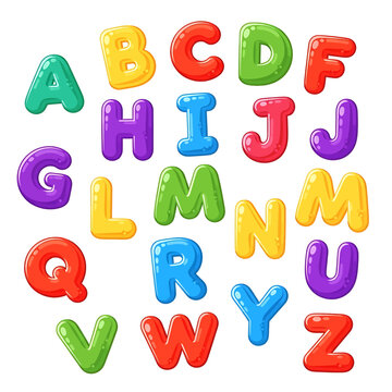 Colorful Plastic Alphabet Letters Isolated 8.
