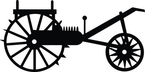 Fototapeta premium vintage carriage wheel
