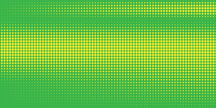 Dots halftone yellow green color pattern gradient texture background.