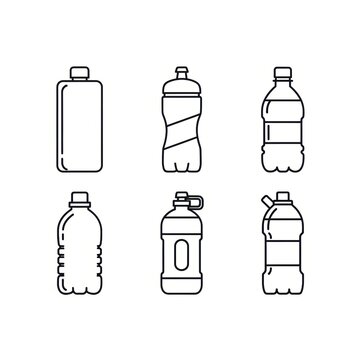 Water Bottle Cup Set