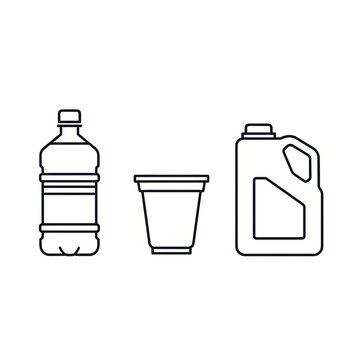 Bottle Cup Gallon Outline