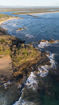Flagstaff Hill - Port Macquarie. Aerial view of local landmark in the popular coastal town on East Coast of NSW.