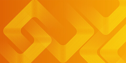 Orange abstract background. Minimal pattern. Vibrant gradient geometric lines. Modern design. Suit for banner, cover, business, flyer, poster, website, brochure, corporate © ibra
