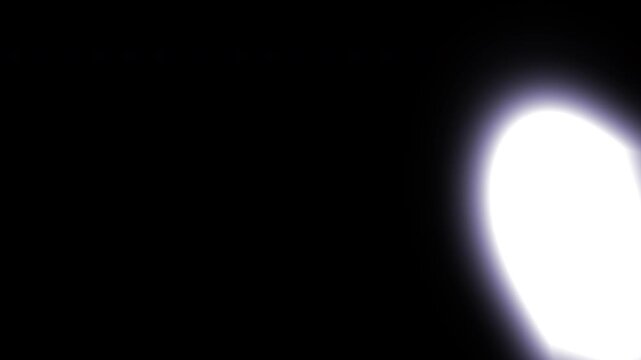 Bright White High Exposure Light Leak Flare Motion Graphic 4K Film Overlay