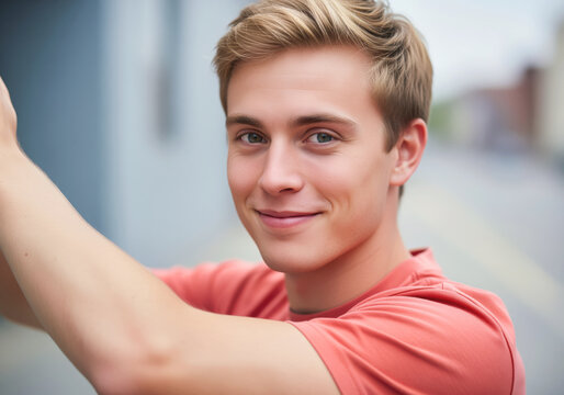 Volunteer recruitment campaign visual featuring approachable young man to attract new community members for nonprofit program sign up and local initiative participation