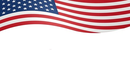 Fototapeta premium Happy labor day vibrant american flag waving celebrating workers and national pride