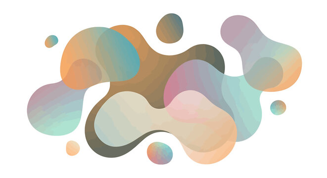 Colorful abstract shapes and blobs 9.