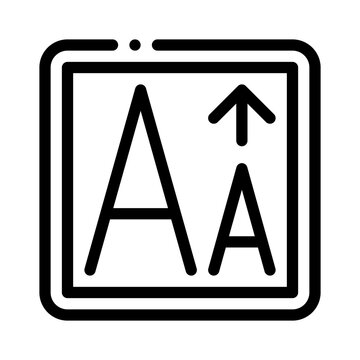 largetext line icon
