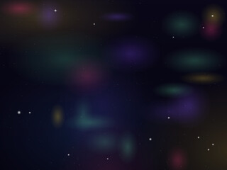 Naklejka premium Celestial Galaxy Nebula Glowing Stars Deep Space Backdrop