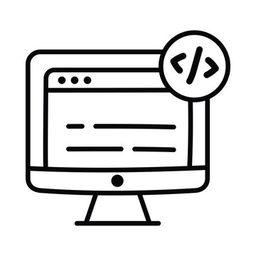 Source Code  doodle icon eps 10 file