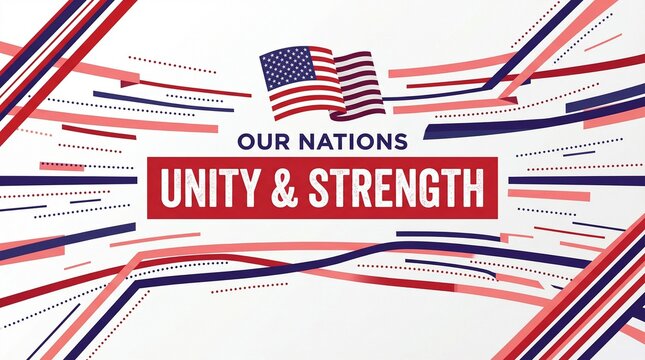 National Unity & Strength: Patriotic America Flag Design