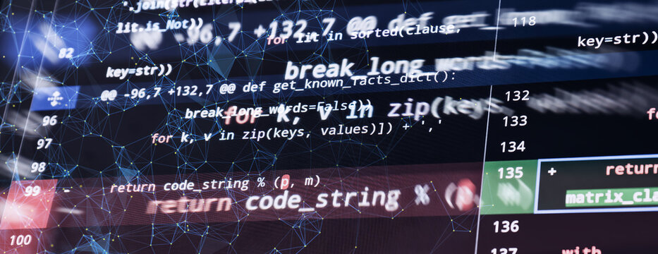 Abstract Code Diff Interface with Return Code String Function and Digital Network Overlay Programming Technology Background