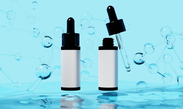 3d illustraion of cosmetic skincare beauty spa cream mockup, medical healthcare treatment, fashion of makeup, bottle tube of packaging