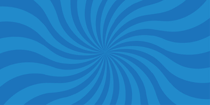 Abstract sunburst pattern blue design. Vintage sunrays illustration swirl grunge backdrop line. sun beam vector banner design and comic burst gradient concept pattern.