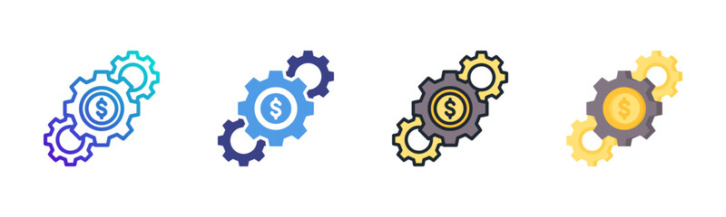 Obraz premium Operating Icon Set Vector Collection Isolated In Black And White