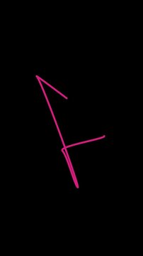 Close-up of a hand holding a pink highlighter pen against a black background