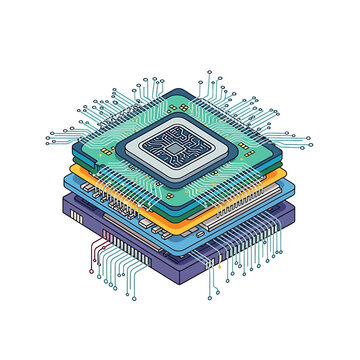 Microchip Electronic Circuit Board Design.