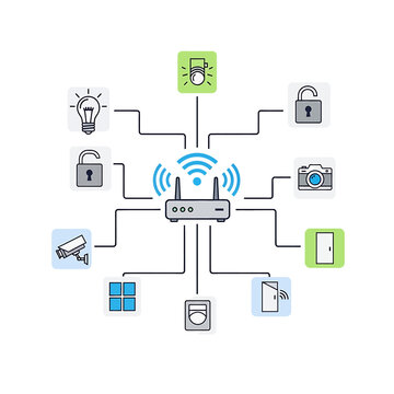 Wireless Router Internet Connection Device.