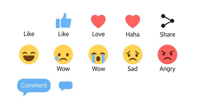 Emojis expressing various emotions and reactions.