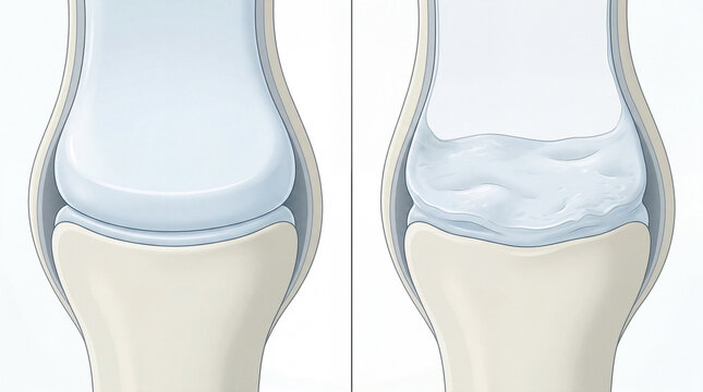 Glimpsing the integrity of a robust knee structure juxtaposed with the fluidic distress of an arthritic joint